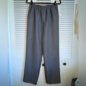 Gray High-Waisted Trousers/Work Pants by Alfred Dunner